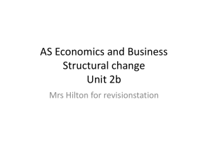 AS Economics and Business Structural change 2b