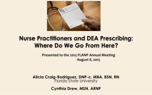 DEA Restricted Prescribing: Where Do We Go From Here?