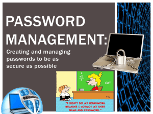 Password Management