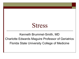 Stress - Florida State University College of Medicine