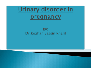 Urinary Disorder in Pregnancy – Dr. Rozhan