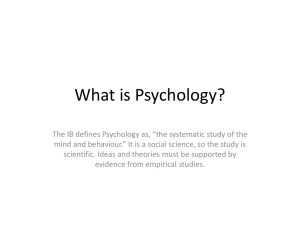What is an Extended Essay in Psychology?