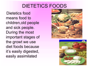 DIETETICS FOODS