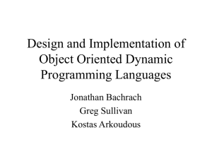 Design and Implementation of Object Oriented Dynamic