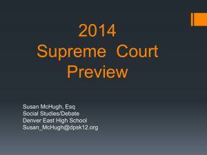 Power Point: 2014 Supreme Court Preview
