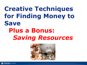 a Bonus: Savings Resources
