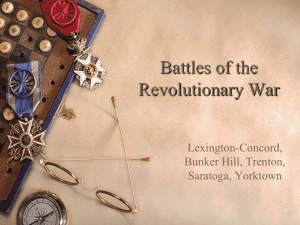Revolutionary War Battles - Somerset Independent Schools