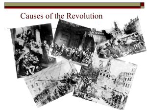 Pre Revolution Events Powerpoint