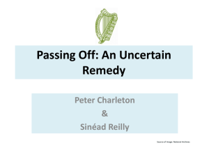 Passing Off: An Uncertain Remedy