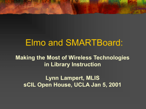 Elmo and Smartboard
