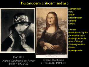 Postmodern criticism and art