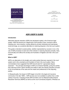adr users guide 2011
