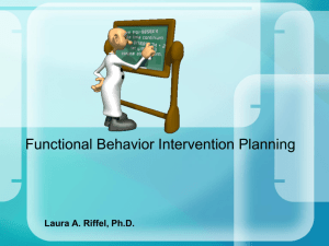 Functional Behavior Assessment