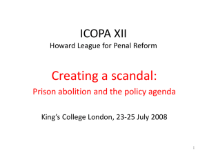 What is punishment for? - The Howard League for Penal Reform