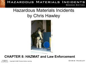 Chapter 8 - HAZMAT and Law Enforcement