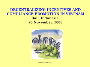 Institutional framework of environmental management of Vietnam