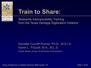 Train to Share - Texas Digital Library