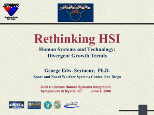 Rethinking HSI: Human Systems and Technology: Divergent Growth