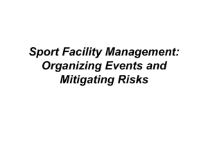 Sport Facility Management: Organizing Events and