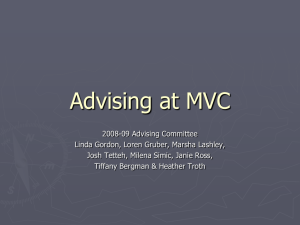 Advising at MVC - Missouri Valley College