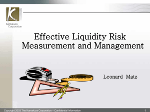 Effective Liquidity Risk Measurement