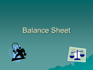 Balance Sheets Powerpoint