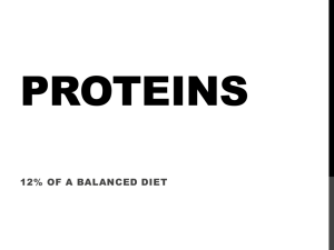 Proteins - Quest PhysEd