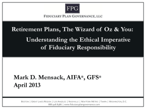 2013 FI360 Conference – The Wizard of Oz, Retirement Plans & You
