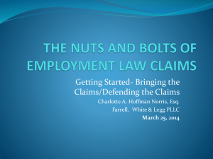 employment law nuts - Farrell, White & Legg PLLC