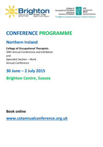 Northern Ireland - COT Annual Conference