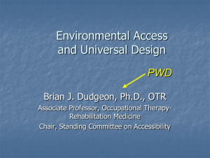 Universal Design: Concept, Mandate, and Application