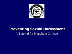 What is Sexual Harassment?