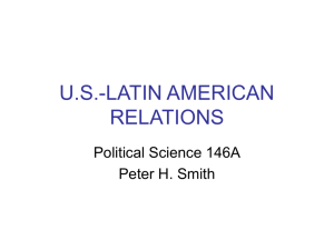 U.S.-LATIN AMERICAN RELATIONS