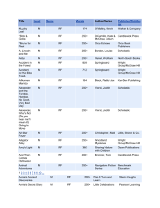 Level M Realistic Fiction - Grosse Pointe Public School System