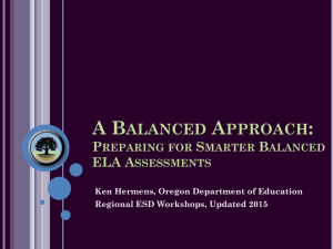 Preparing for Smarter Balanced ELA Assessments