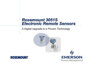 Install Guide: Rosemount 3051S Electronic Remote Sensors with