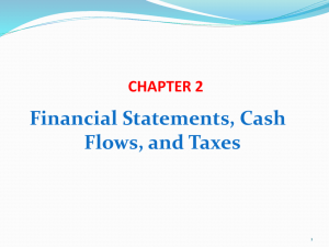 Chapter 02 Financial Statement, Cash Flows, and