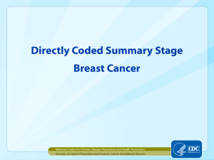 Directly Coded Summary Stage: Breast Cancer
