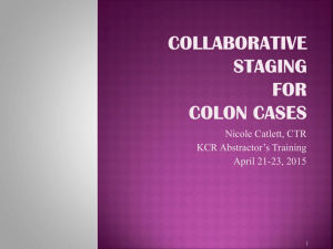Collaborative Staging for Colon Cases