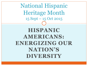 Hispanic Heritage Month 2015