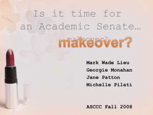Is it time for an Academic senate makeover?