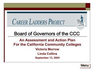 Board of Governors Presentation, September 13, 2004