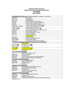 2012-13 8 Sem. Degree Plan - Arkansas State University