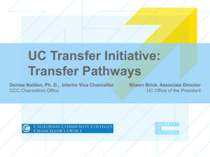 UC Transfer Initiative