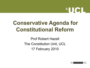 Report Launch: The Conservative Agenda for Constitutional Reform