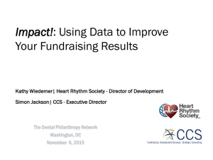 Using Data to Improve Your Fundraising Results by Kathy Wiedemer
