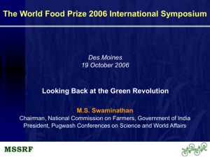 PowerPoint - The World Food Prize