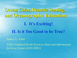 Ocean Color, Remote Sensing, and Oceanographic Education