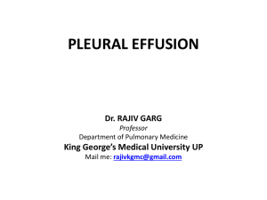 pleural effusion - King George's Medical University