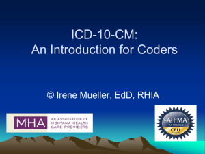 ICD-10-CM: An Introduction for Coders